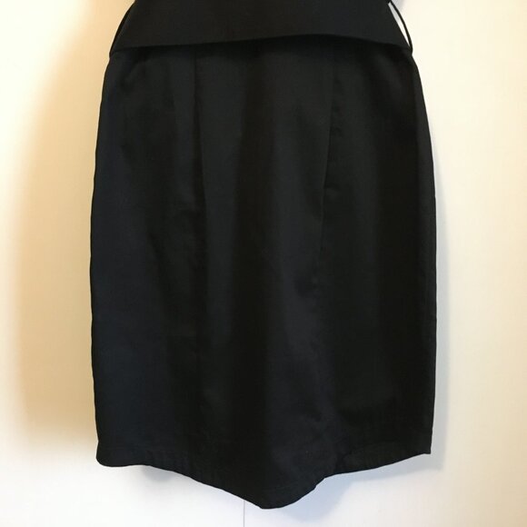 Y2K Black Military Goth Cotton Button Down Dress - Picture 6 of 16